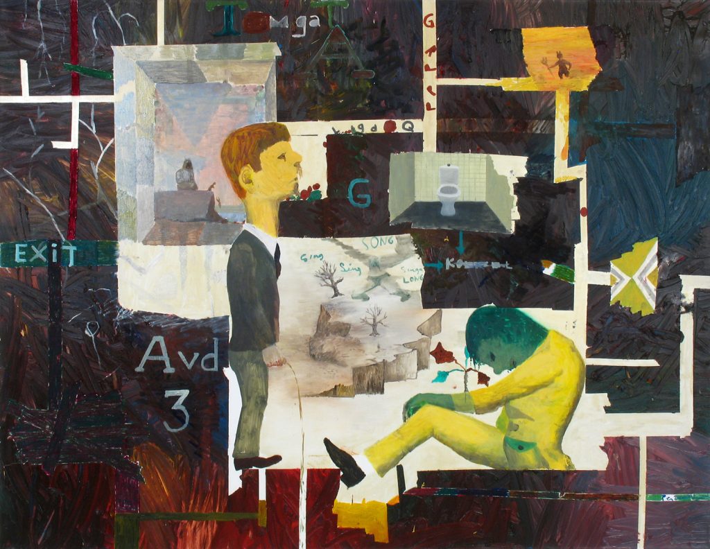 Sing Sing, Sing-A-Long Song, 2008-2010. Oil on canvas, 155 x 200 cm.